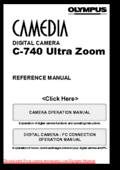 CAMEDIA c-740 Reference Manual