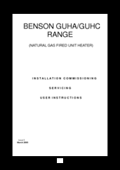 BENSON GUHC User Instructions