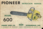Pioneer 600 Instruction Manual