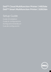 Dell H815dw Setup Manual