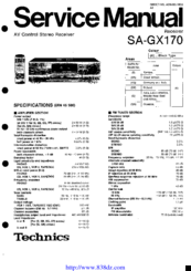 Technics SA-GX17 Service Manual