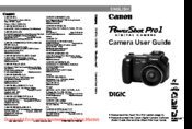 Canon POWERSHOT PRO 1 User Manual