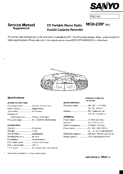 Sanyo MCD-Z38F (AU) Service Manual