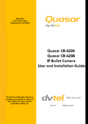 Quasar CB-6204 User And Installation Manual