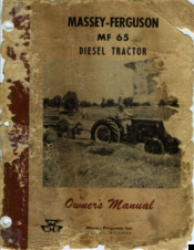 Ferguson MF 65 Owner's Manual