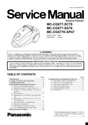 Panasonic MC-CG677K-SP47 Service Manual