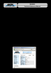 MPL MAGBES Technical Reference Manual