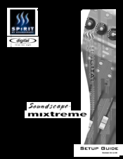 Soundscape mixtreme 1.2 Setup Manual