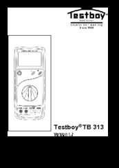 Testboy TB 313 Operating Instructions Manual