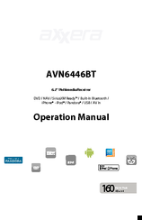 Axxera AVN6446BT Operation Manual
