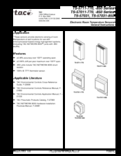 t.a.c. TS-5711-770 850 Series General Instructions Manual
