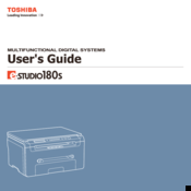 Toshiba e-studio 180s User Manual