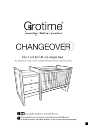 Grotime changeover cot sale