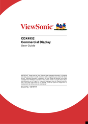 ViewSonic CDX4952 User Manual