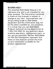 Gold Medal 2026EX Manual