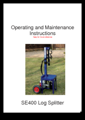 Oxdale se400 Operating And Maintenance Instructions Manual