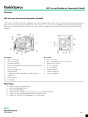 HP ProLiant MicroServer Generation 8 Quickspecs