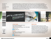 Ford Fusion energi 2016 Quick Reference Manual