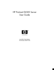 HP ProLiant DL585 User Manual