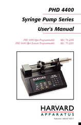 HARVARD PHD 4400 Hpsi Programmable User Manual