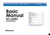Pioneer Sc Lx901 Manuals Manualslib