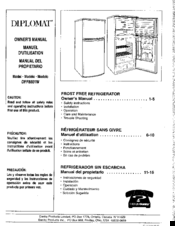 Diplomat DFF8801W Owner's Manual