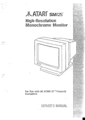 Atari SM125 Service Manual