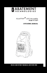 ABATEMENT AQUATRAP AT250R Operating Manual