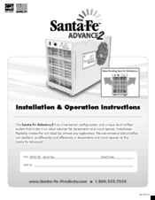 Santa Fe Advance2 Installation & Operation Instructions
