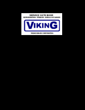 Viking VCSB360 Service Notebook