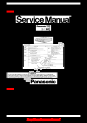 Panasonic NV-HD642EE Service Manual