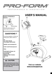 Pro-Form PFIVEX79612.0 User Manual