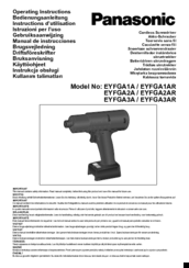 Panasonic EYFGA2AR Operating Instructions Manual