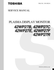 Toshiba 42WP27B Service Manual