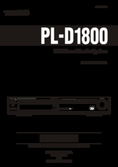 Teac PL-D1800 Owner's Manual