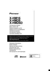 Pioneer X-HM26D Operating Instructions Manual