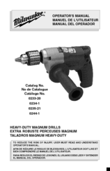 Milwaukee Magnum 0244-1 Operator's Manual
