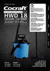 Cocraft VOC1218P Original Instructions Manual