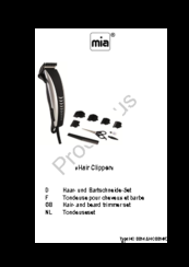 MIA HC 0014K Instructions For Use Manual