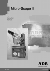 ADB Micro-Scope II Instruction Manual