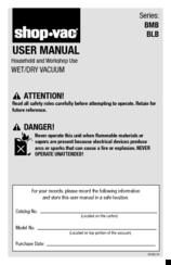 Shop-Vac BLB series User Manual