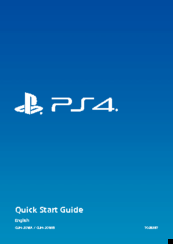 PlayStation CUH-2016A Quick Start Manual