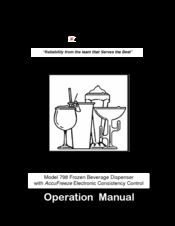 SaniServ 798 Operation Manual