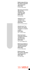 SSS Siedle BTSV 850-0 Operating Instructions Manual