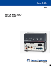 Extron electronics MPA 152 MD User Manual