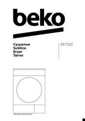 Beko DV 7110 User Manual