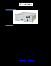 Conoptics 25d Manual