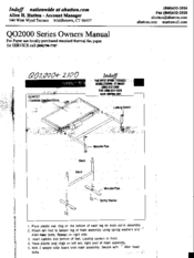 Indoff QO2000 Series Owner's Manual