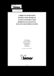 Bimar SHL 215 Instruction Booklet