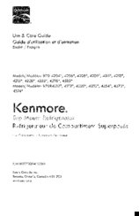 Kenmore 970R4354 series User Manual